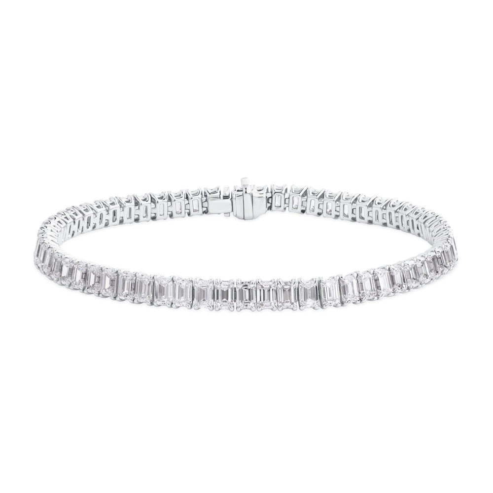 Classic Emerald Cut Diamond Tennis Bracelet | Grand