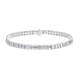 Classic Emerald Cut Diamond Tennis Bracelet | Grand