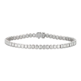 Emerald Cut Diamond Bezel Bracelet