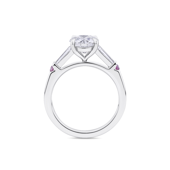 1.51ct Round Brilliant Diamond Three-Stone Ring in Platinum