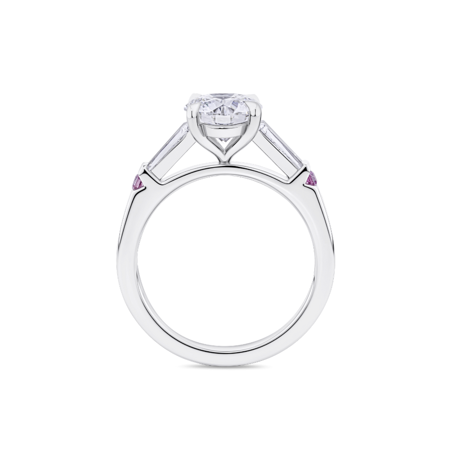 1.51ct Round Brilliant Diamond Three-Stone Ring in Platinum
