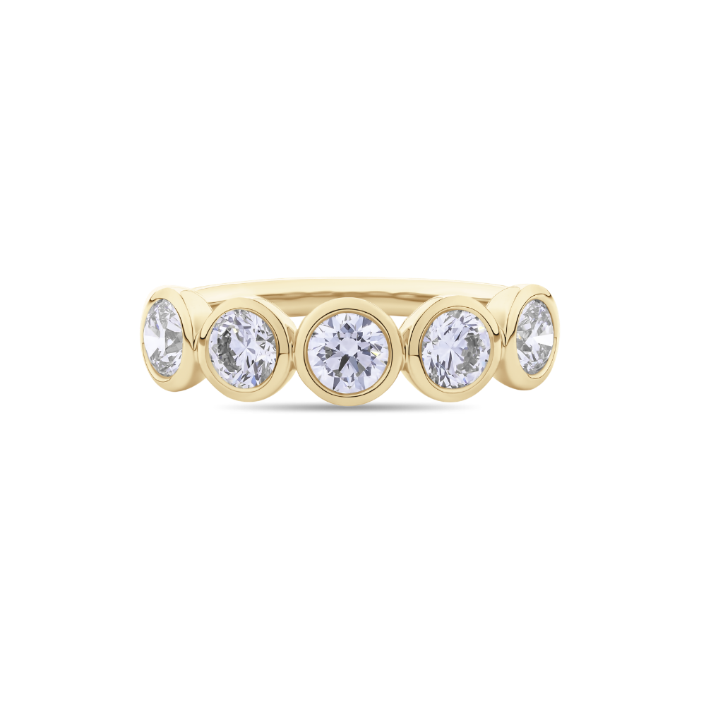 Bezel Set Round Diamond Eternity Band
