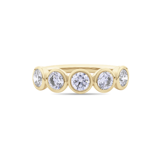 Bezel Set Round Diamond Eternity Band