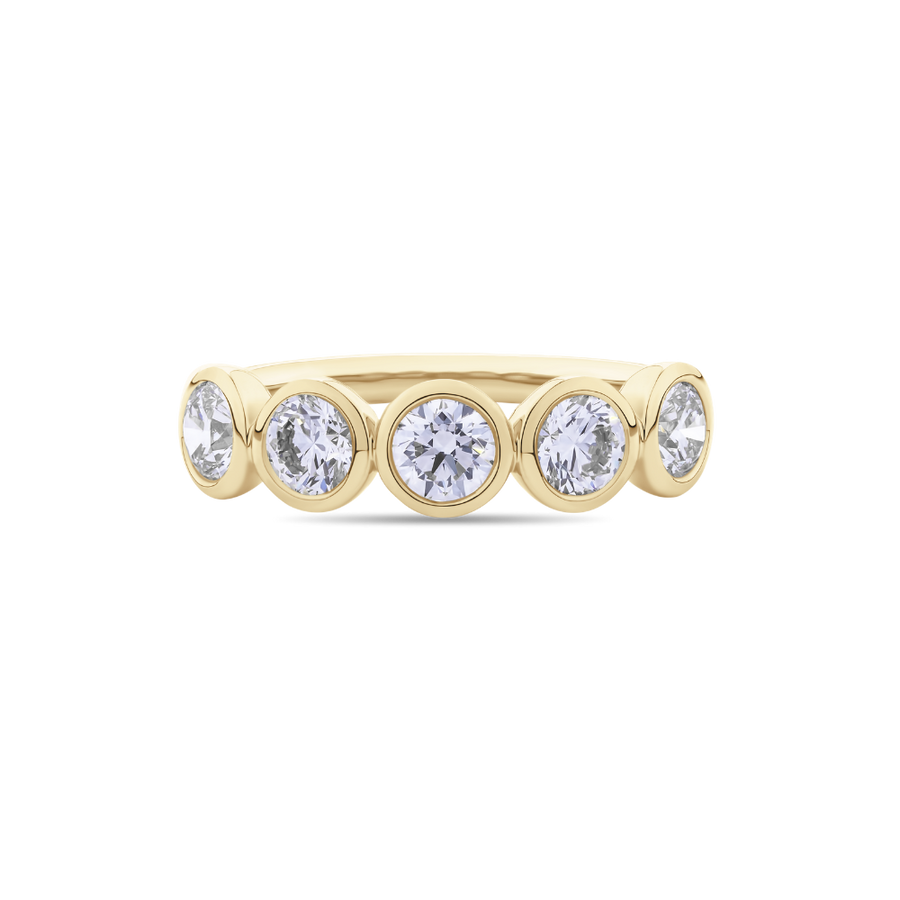 Bezel Set Round Diamond Eternity Band