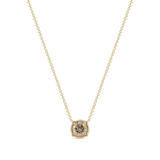 Champagne Diamond Pendant Necklace in 18ct Yellow Gold