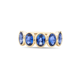 Oval Cut Sapphire Bezel Ring | Grand