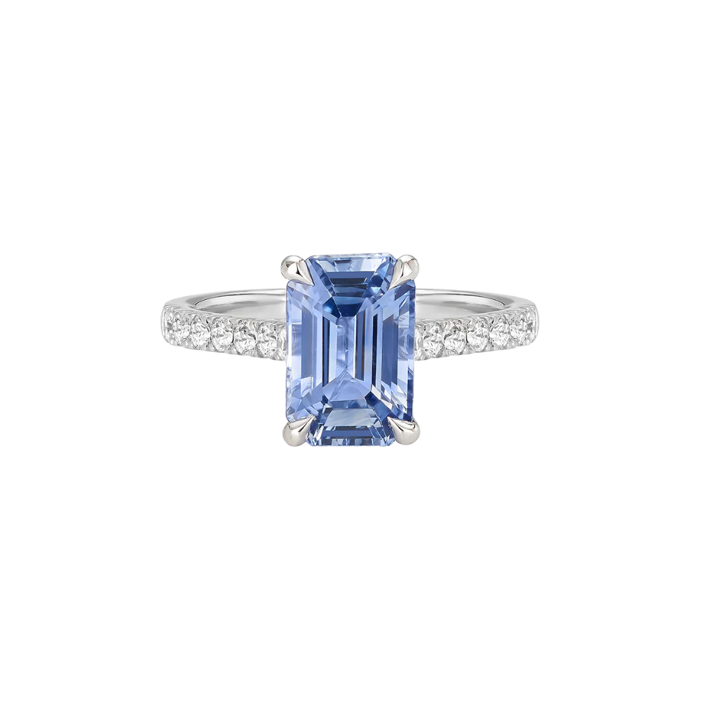 Ceylon Sapphire Engagement Ring