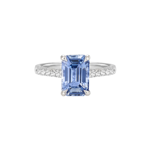 Ceylon Sapphire Engagement Ring