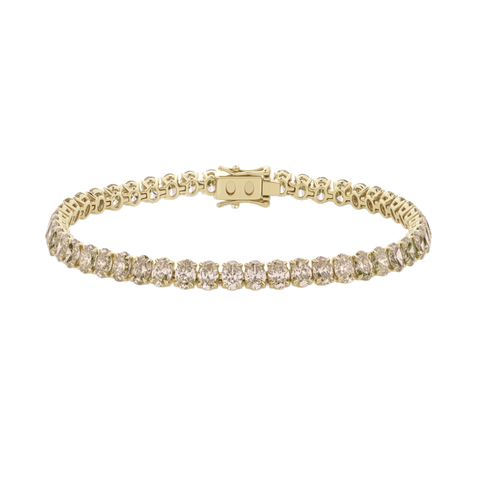 12.09ct Argyle Champagne Diamond Tennis Bracelet