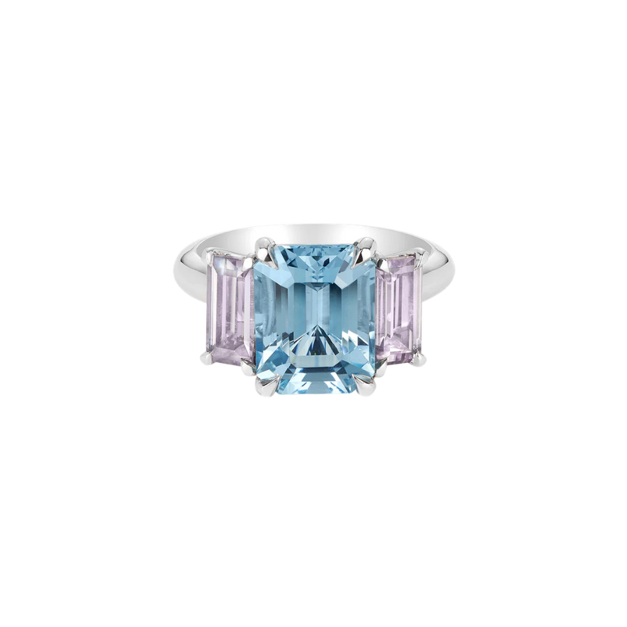 Aquamarine Trilogy Ring