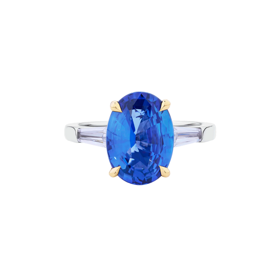 4.6ct Oval Cut Ceylon Sapphire Ring