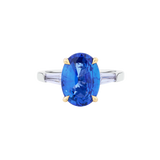 4.6ct Oval Cut Ceylon Sapphire Ring