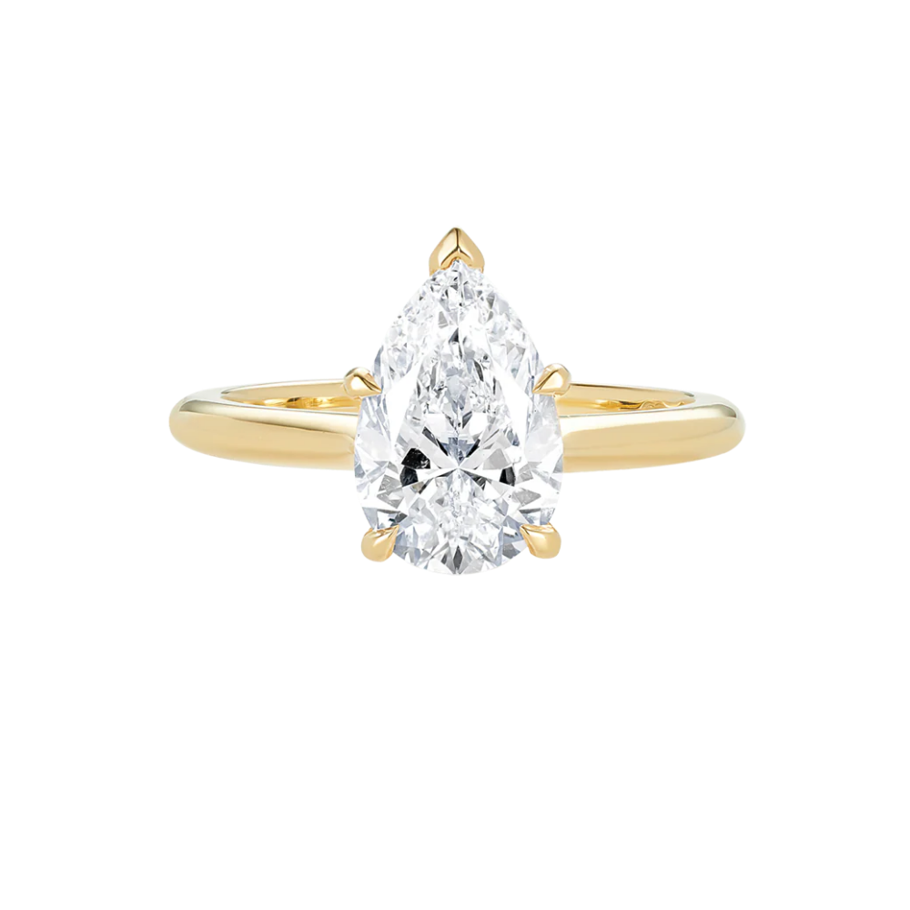 2.25ct Pear Cut Diamond Solitaire