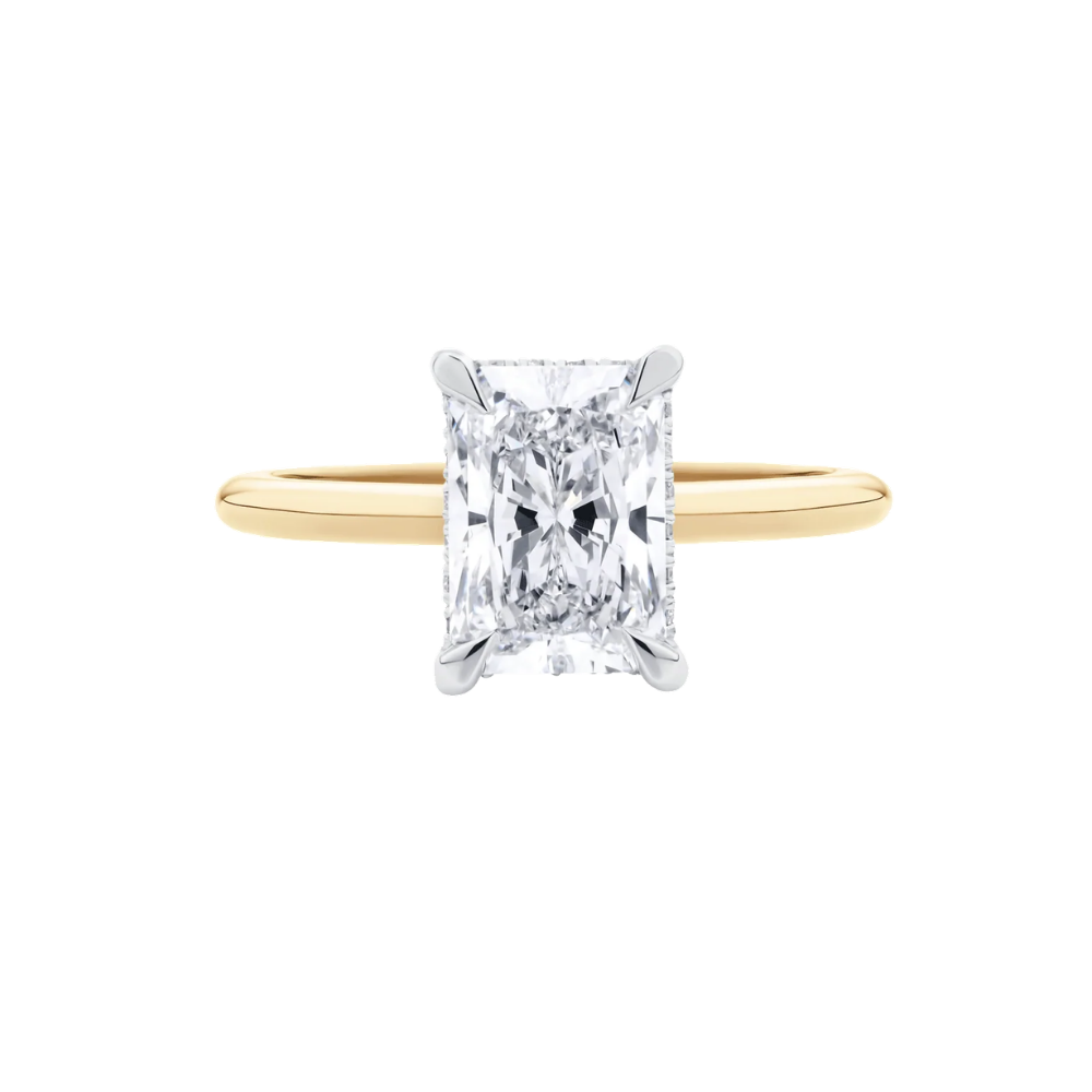 2.01ct Radiant Diamond with Hidden Halo