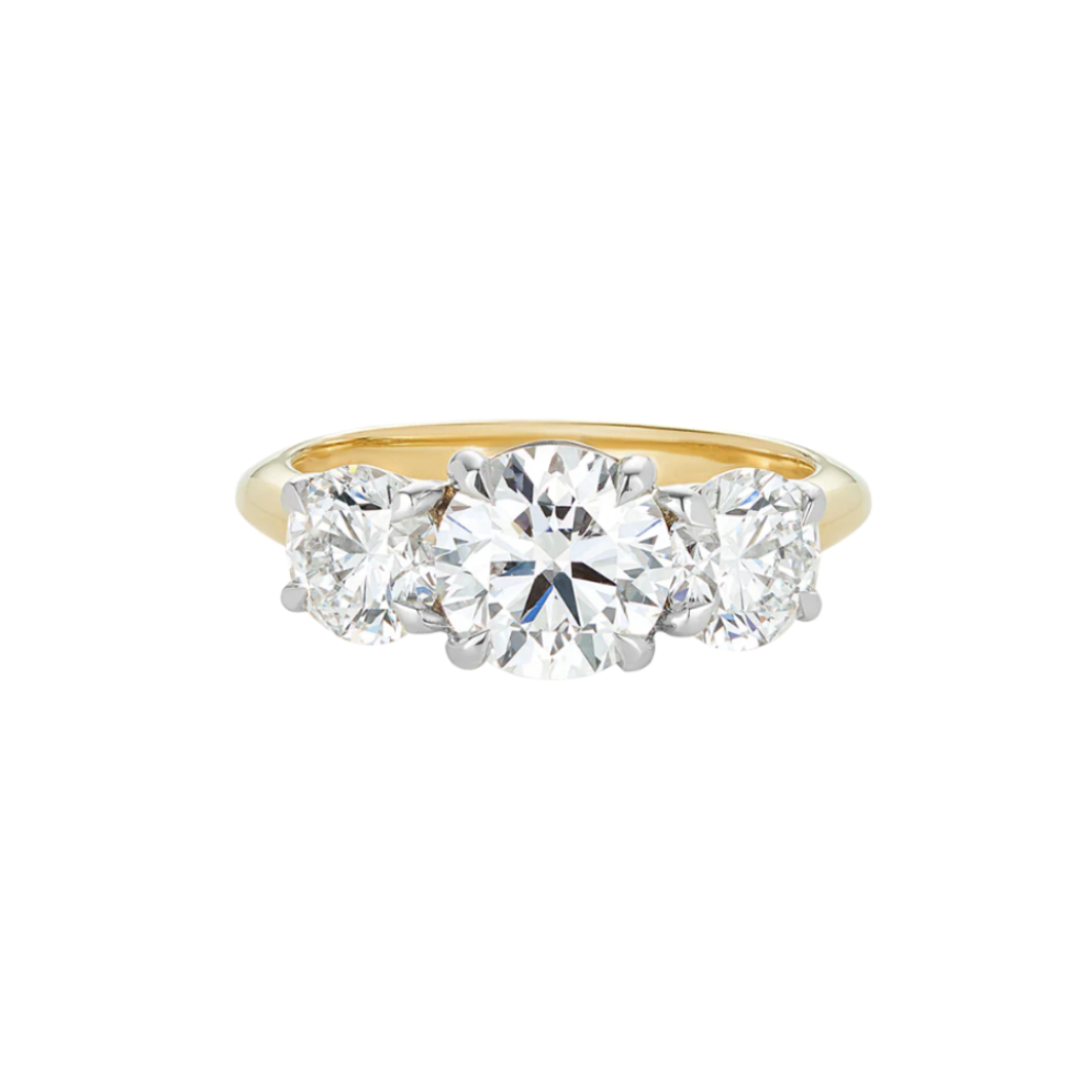 1.5ct Round Brilliant Cut Trilogy Engagement Ring