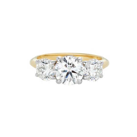 1.5ct Round Brilliant Cut Trilogy Engagement Ring
