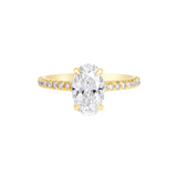 Oval Cut Diamond Hidden Halo