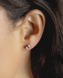 0.82ct Emerald Cut Diamond Stud Earrings in 18ct Gold