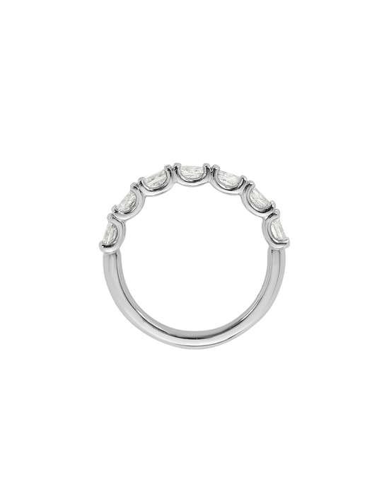 W.23 | Scallop Set Diamond Wedding Band