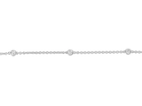 Diamond Station Chain Bracelet