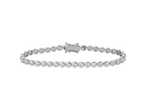 Classic Diamond Bezel Set Bracelet | Grand