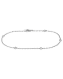 Diamond Station Chain Bracelet