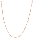 Diamond Station Chain Necklace
