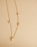 Personalised Diamond Pendant and Letter Necklace