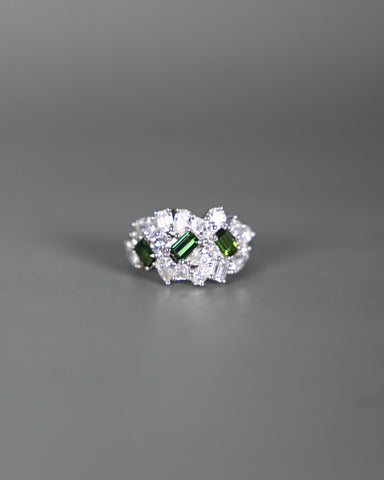 Tourmaline and Diamond Signature Cluster