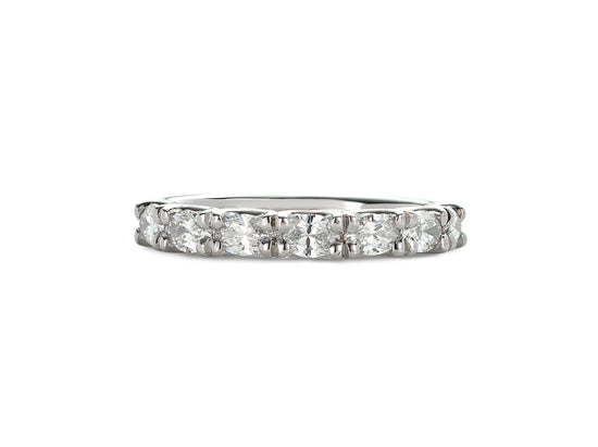 W.23 | Scallop Set Diamond Wedding Band