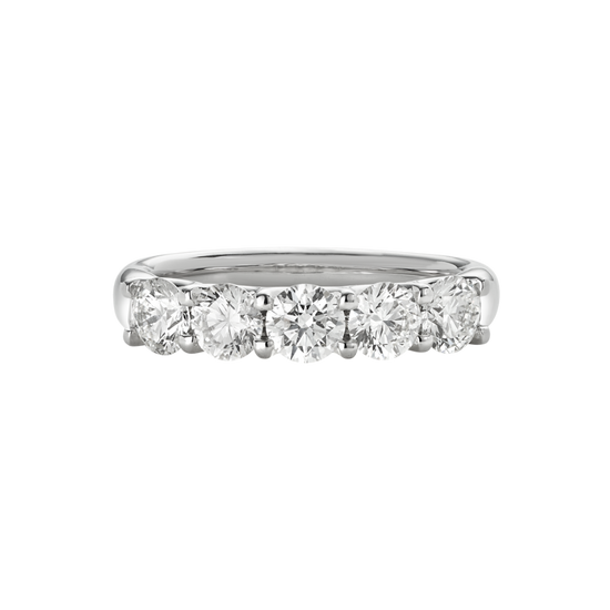 Round Brilliant Cut Diamond Eternity Ring in 18ct White Gold