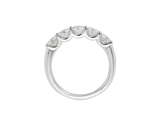 Round Brilliant Cut Diamond Eternity Ring in 18ct White Gold