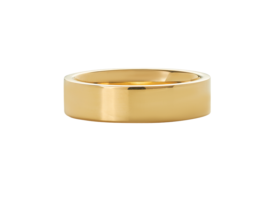 W.24 | Cigar Wedding Band in 18ct Gold