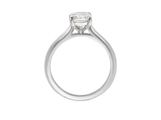 AG.08 | Emerald Cut Diamond Solitaire Engagement Ring
