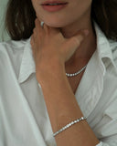 Bezel Set Diamond Tennis Bracelet