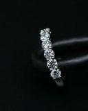 Round Brilliant Cut Diamond Eternity Band in 18ct White Gold