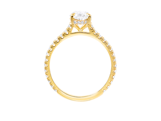 AG.11 | Oval Cut Diamond With Diamond Band