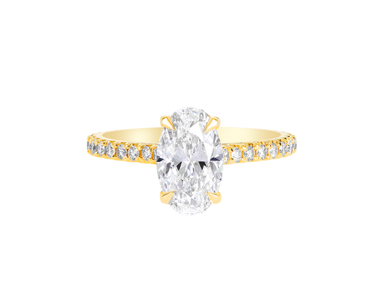 AG.11 | Oval Cut Diamond With Diamond Band