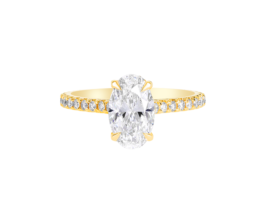 AG.11 | Oval Cut Diamond With Diamond Band