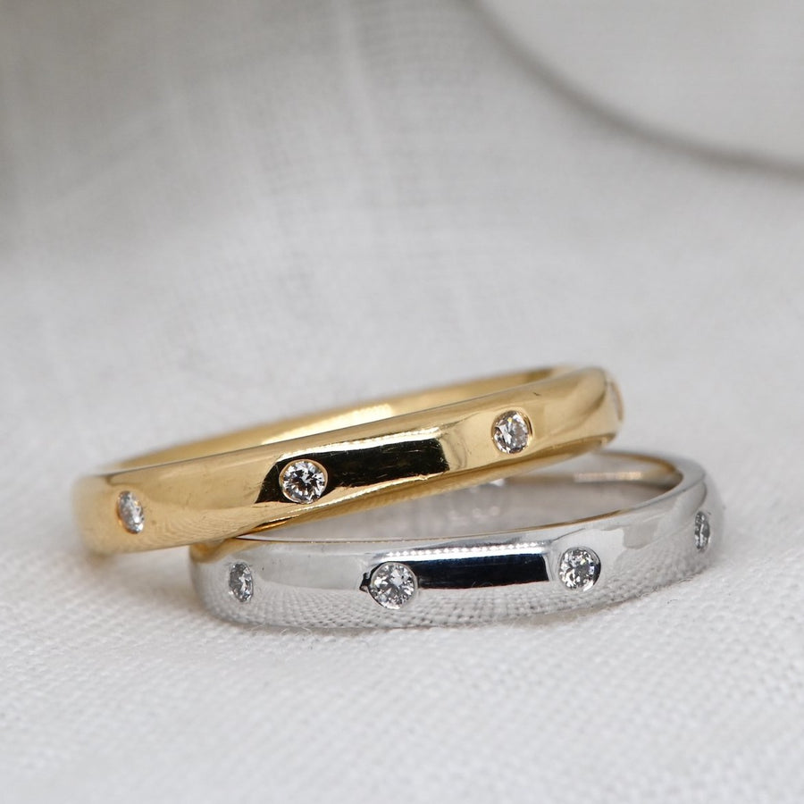 W.05 | Half Round Diamond Wedding Band
