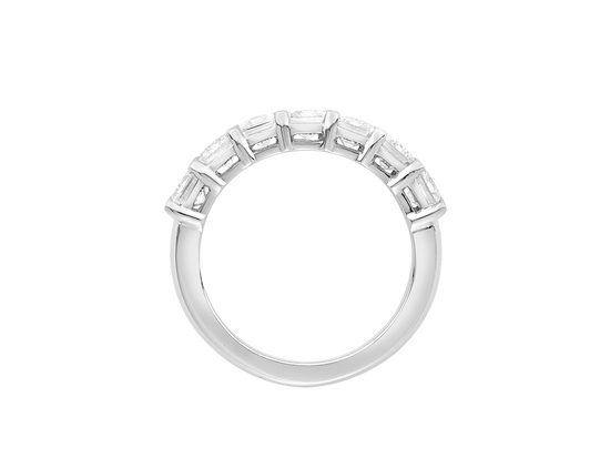 Emerald Cut Diamond Half Band