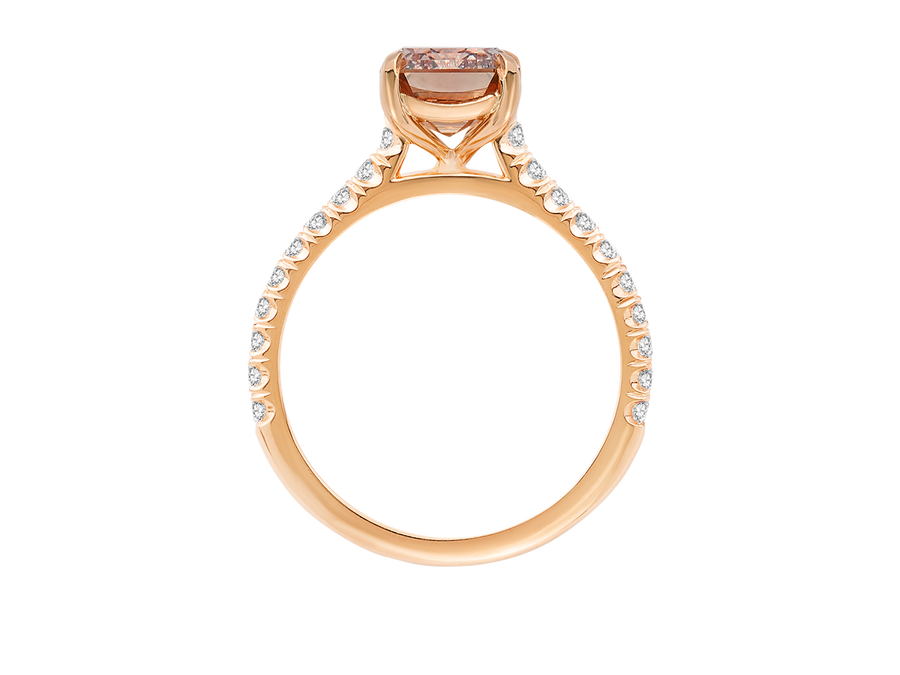 Emerald Cut Champagne Diamond