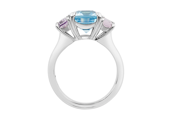 Aquamarine Trilogy Ring