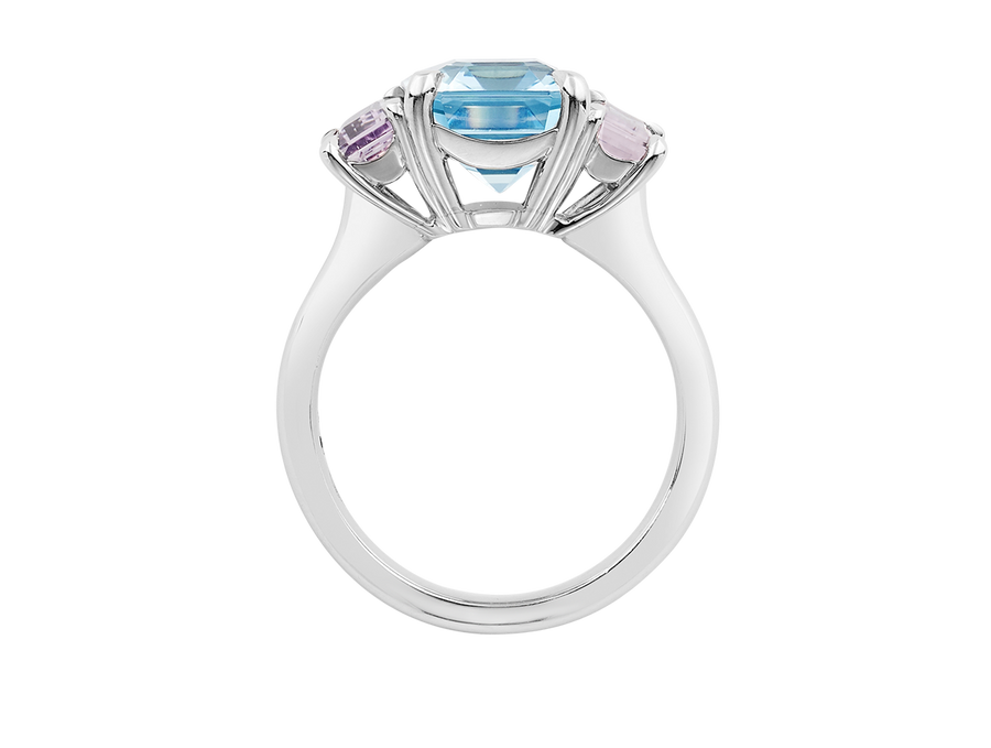 Aquamarine Trilogy Ring