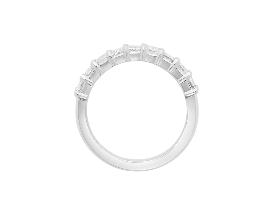 Emerald Cut Diamond Half Band