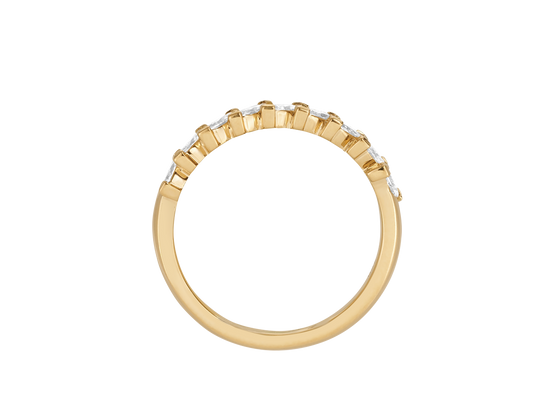 Y.02 | Marquise Cut Diamond Wedding Band