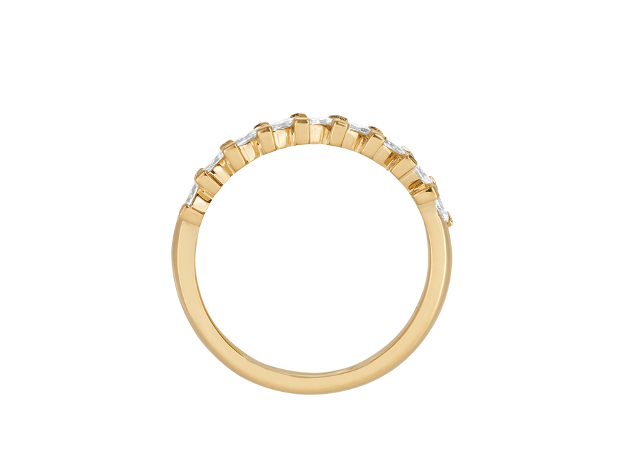 Y.02 | Marquise Cut Diamond Wedding Band