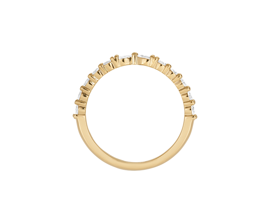 Y.03 | Pear and Round Diamond Wedding Band