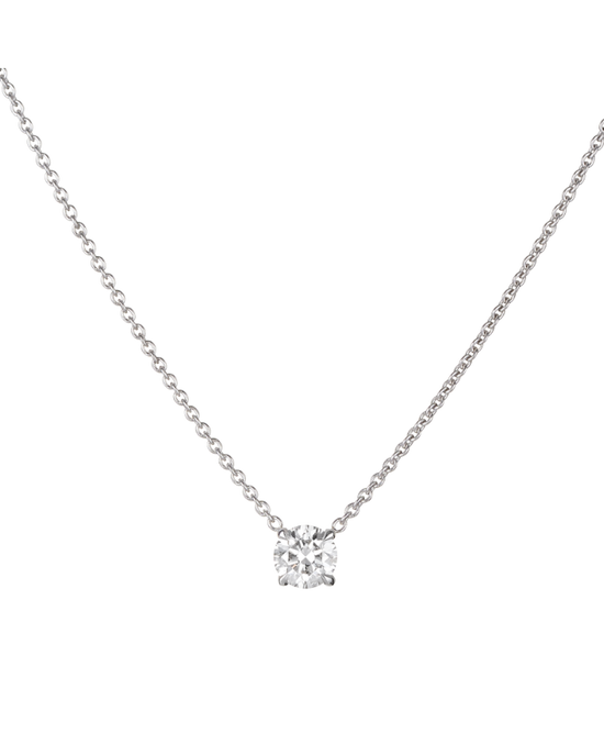 0.74ct Floating Diamond Pendant Necklace in 18ct Gold