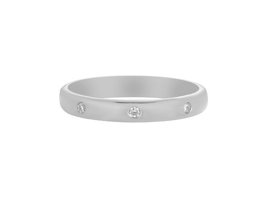 W.05 | Half Round Diamond Wedding Band